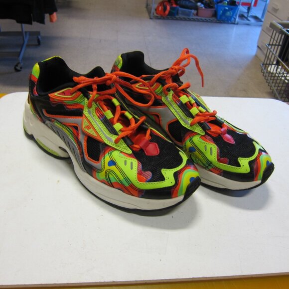 FILA 1RM01958-024 Archive RVJ Men's 8.5 Black/Orange/Neo Shoe's - Picture 1 of 9